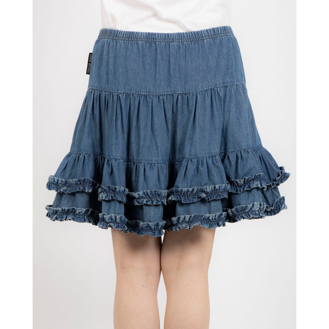 シルビアン ヒーチ SILVIAN HEACH ティアードデニムミニスカート （BLUE） BLUE