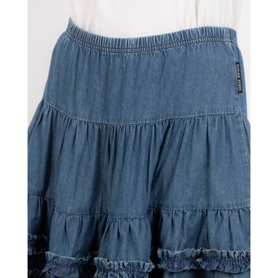 シルビアン ヒーチ SILVIAN HEACH ティアードデニムミニスカート （BLUE） BLUE