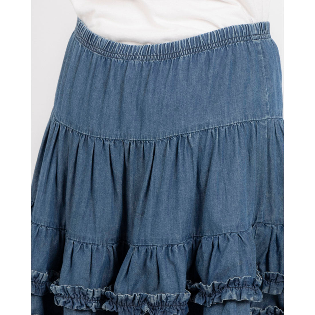 シルビアン ヒーチ SILVIAN HEACH ティアードデニムミニスカート （BLUE） BLUE