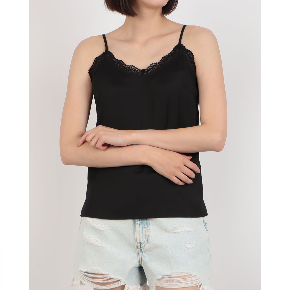 シルビアン ヒーチ SILVIAN HEACH キャミソールブラウス （BLACK） BLACK