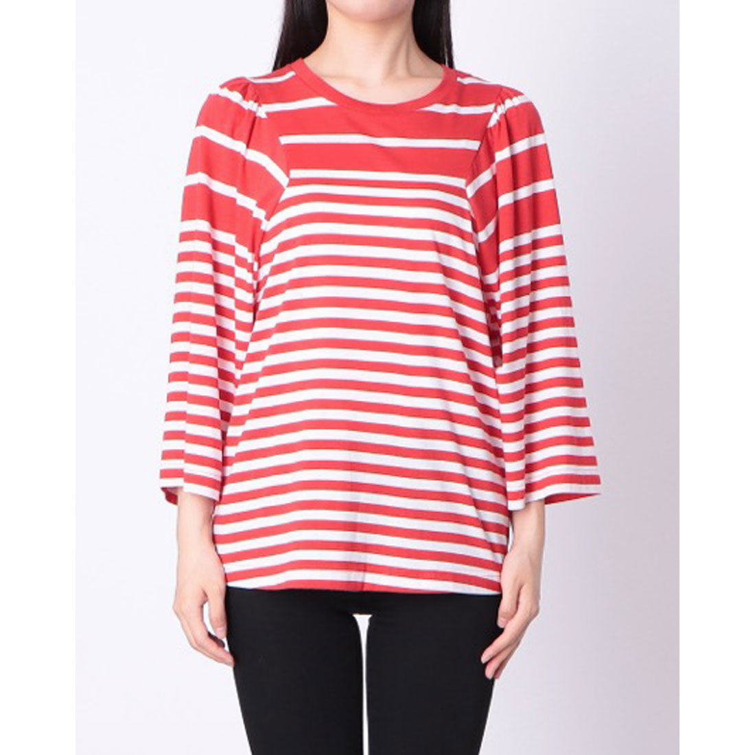 シルビアン ヒーチ SILVIAN HEACH ピッチ違いボーダーTOPS （RED） RED