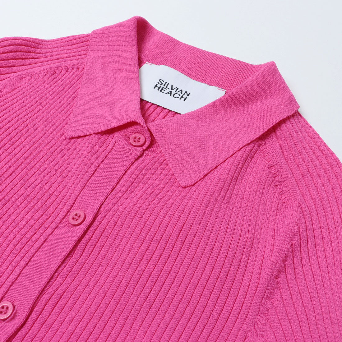 シルビアン ヒーチ SILVIAN HEACH 衿つきカーディガン （FUXIA） FUXIA