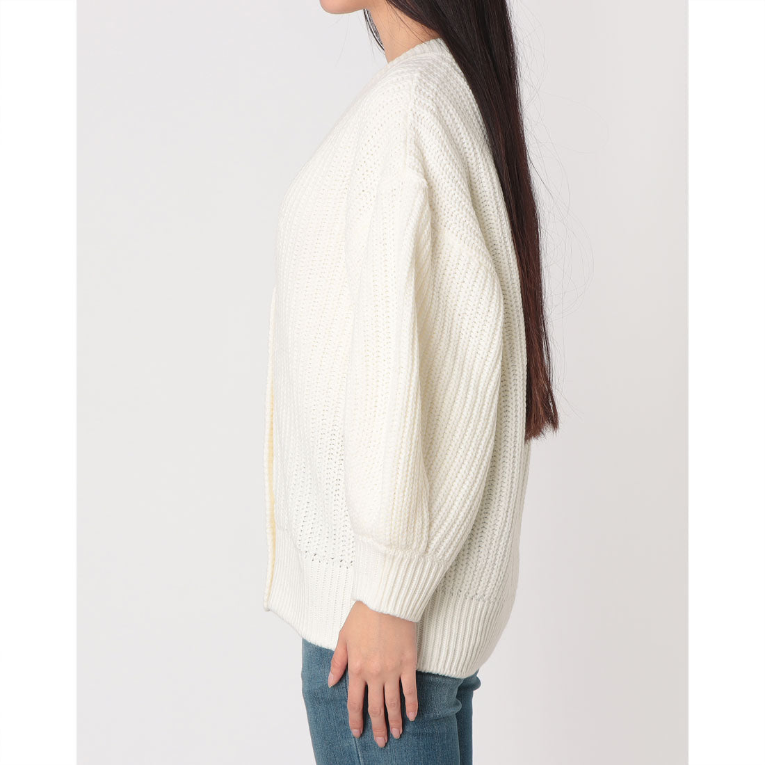 シルビアン ヒーチ SILVIAN HEACH あぜ編みVネックカーディガン （WHITE） WHITE