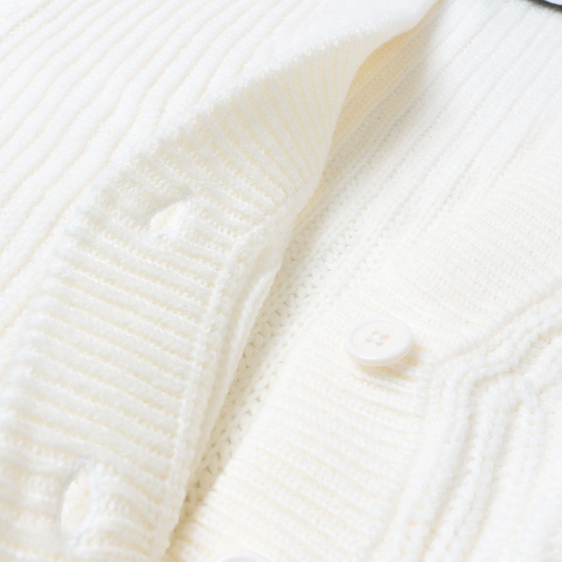 シルビアン ヒーチ SILVIAN HEACH あぜ編みVネックカーディガン （WHITE） WHITE