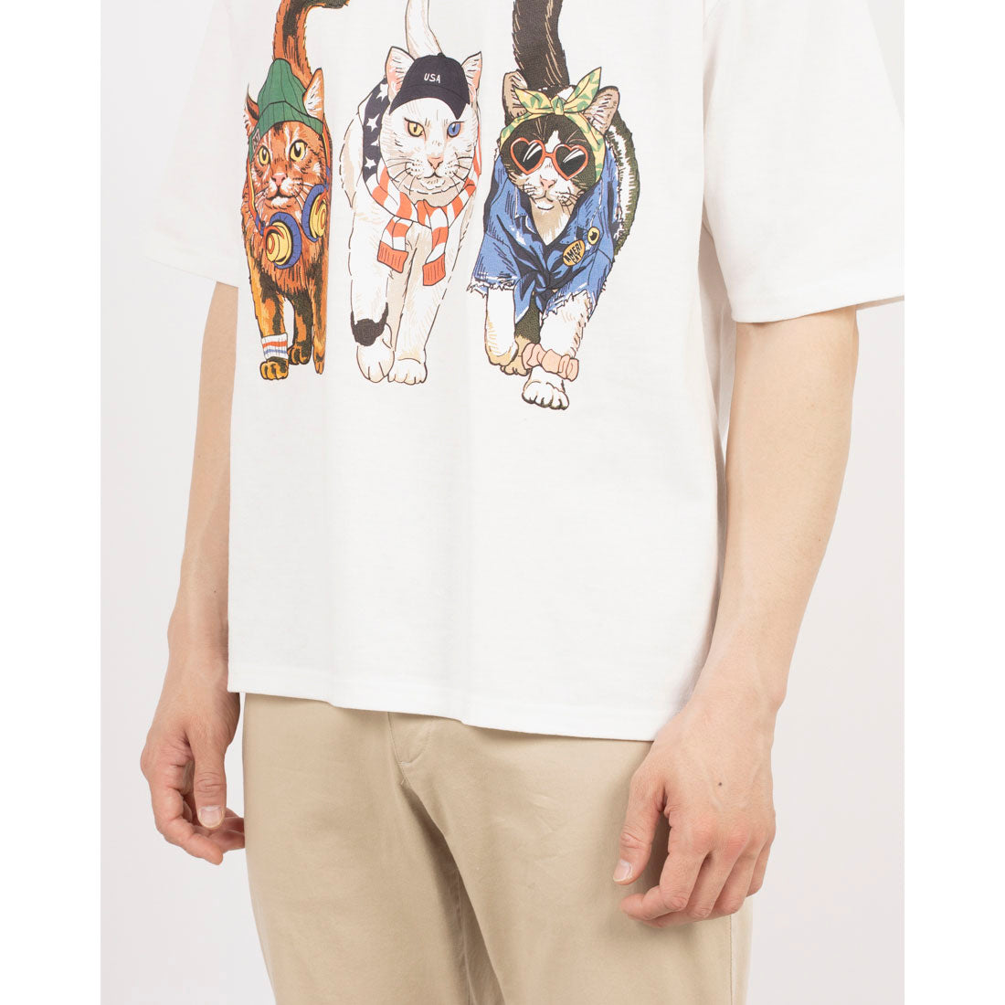 コリスコ CORISCO CORISCO アニマルプリント Tシャツ （ホワイトA） ホワイトA