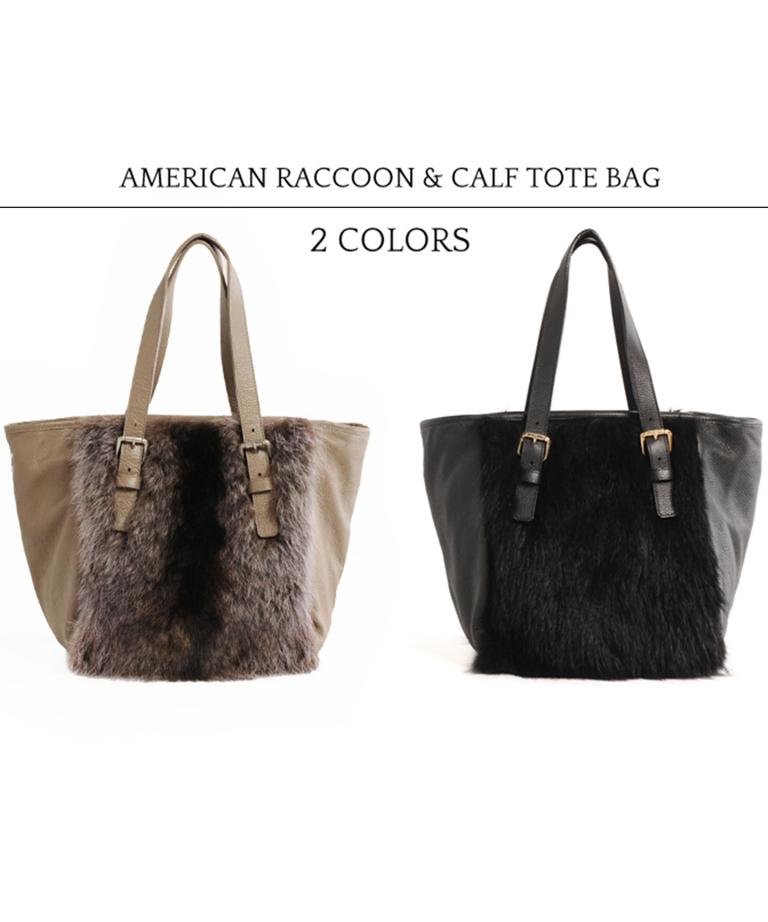 ERA [ERA] American Raccoon & Calf Handbag