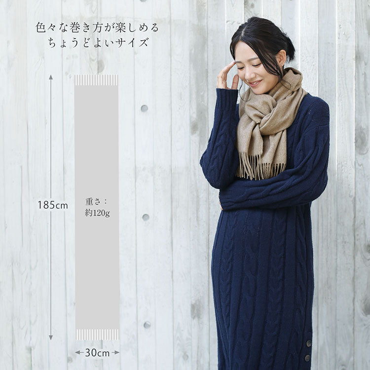 Filomo Cashmere Blend Scarf Check Plain