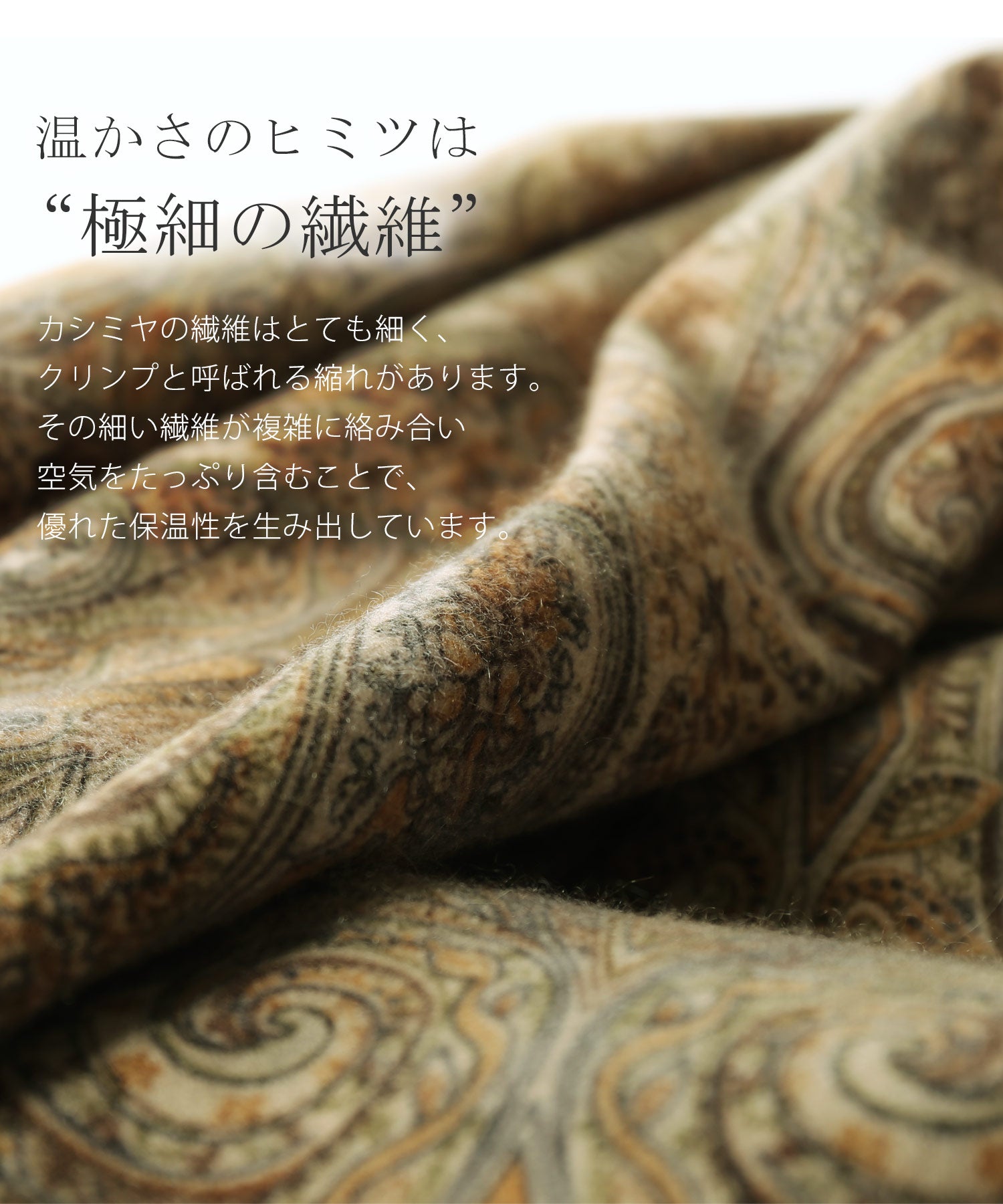 Filomo [Filomo] 100% Cashmere Paisley × Leopard Pattern Reversible Large Stole