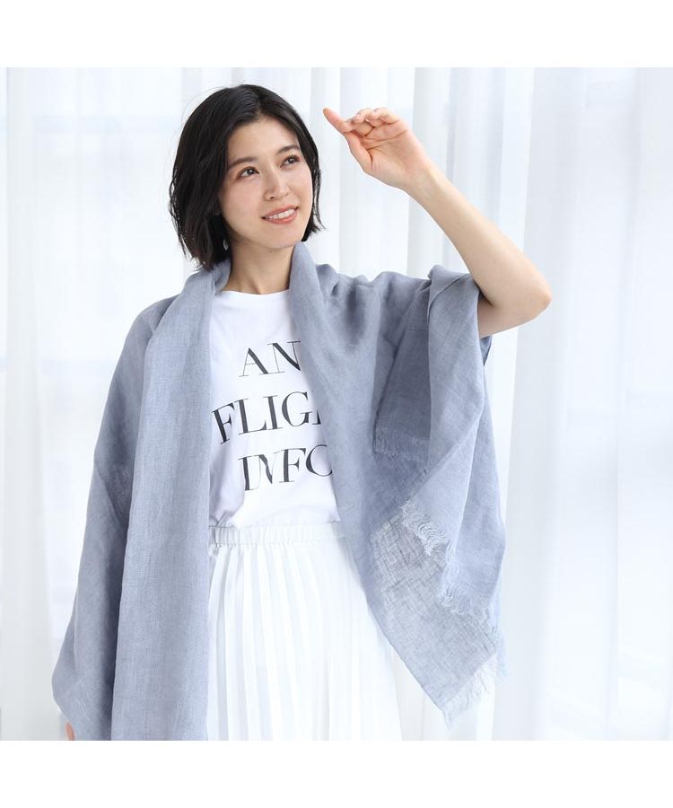 菲洛莫 Filomo [Filomo]亞麻大圍巾UV防護