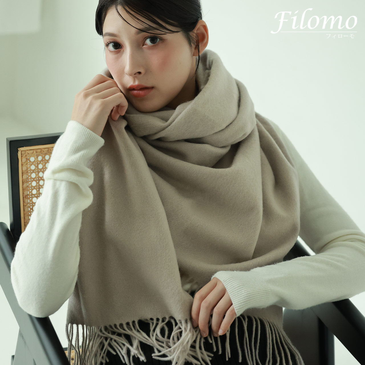 Filomo Cashmere 100% Large Scarf Stole