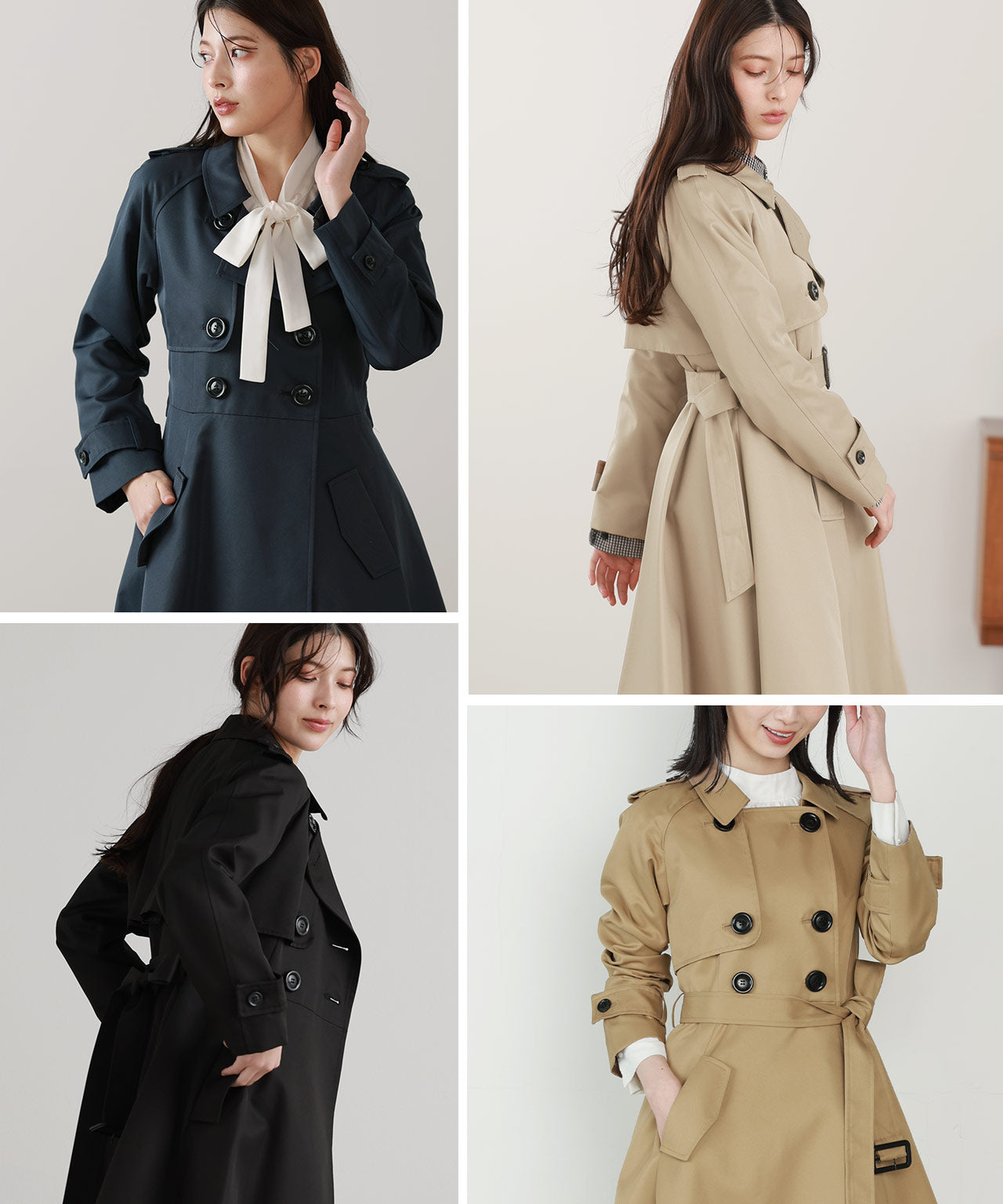 フィローモ Filomo フレアトレンチコート （ベージュ） ベージュ