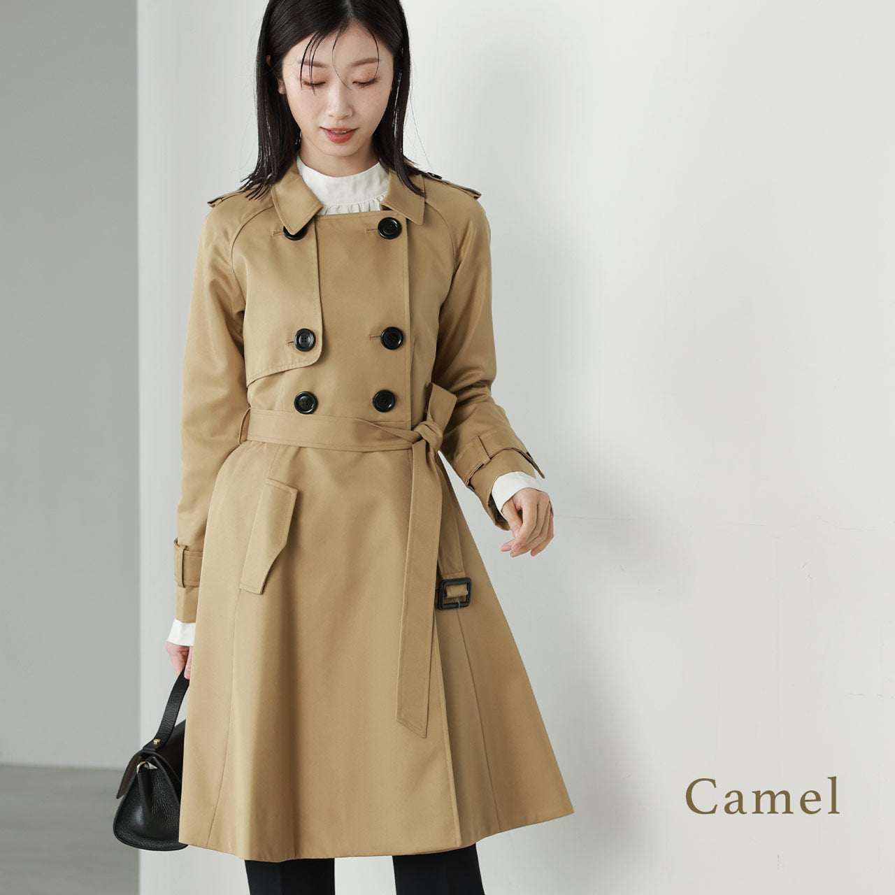 フィローモ Filomo フレアトレンチコート （ベージュ） ベージュ