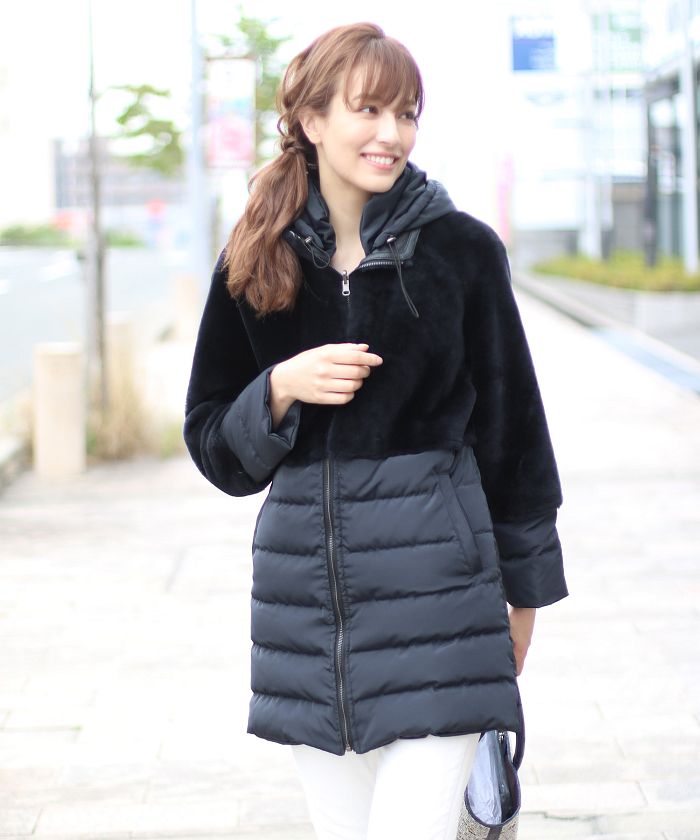 Filomo Mouton & Down Reversible Coat
