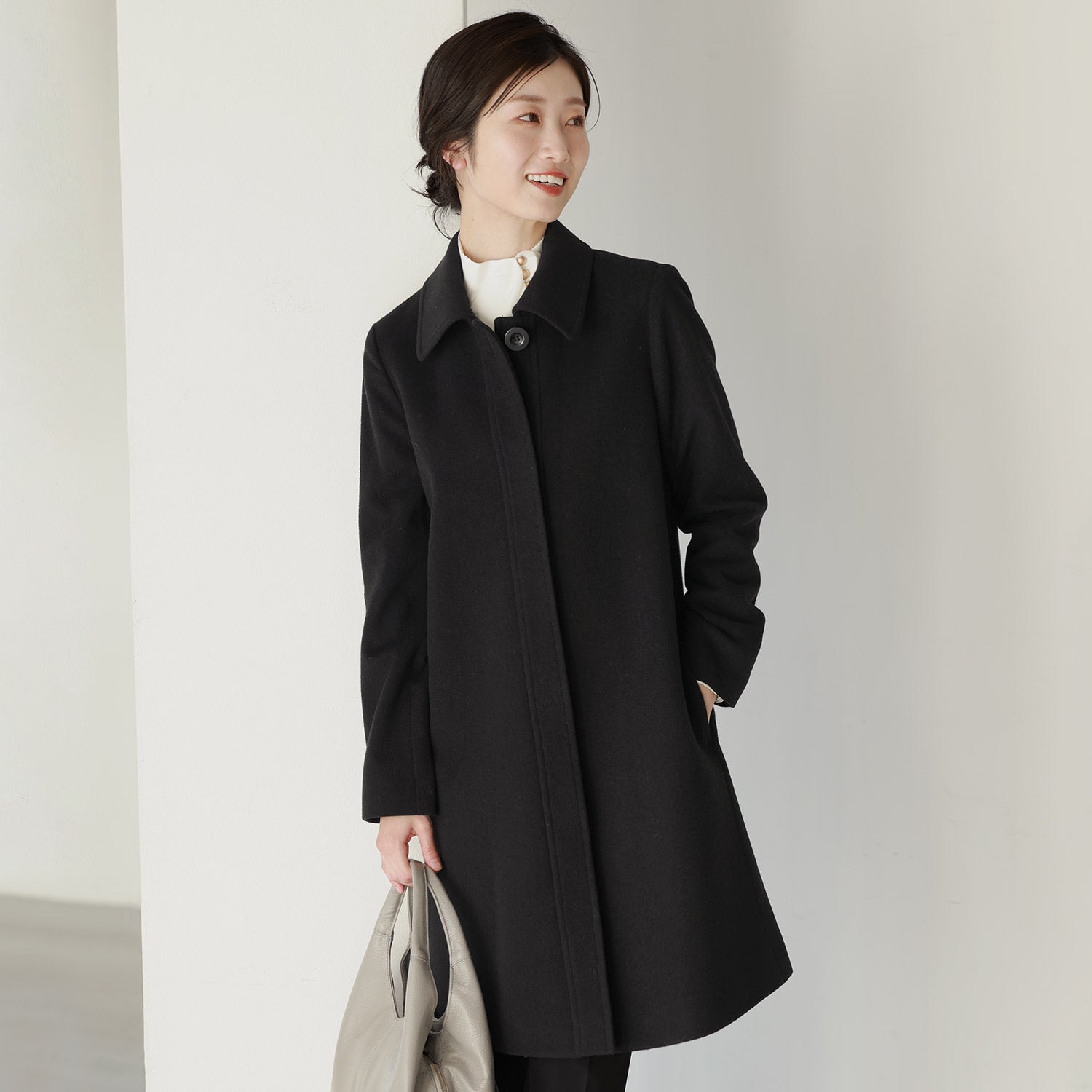Filomo Cashmere Blend Wool Sten Collar Coat