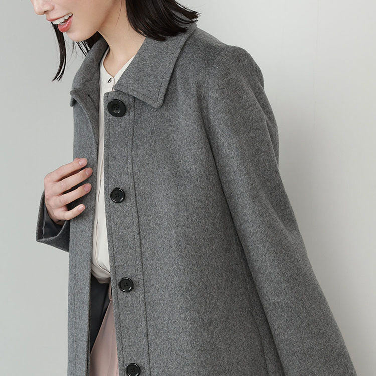 Filomo Cashmere Blend Wool Sten Collar Coat
