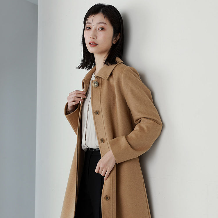 Filomo Cashmere Blend Wool Sten Collar Coat