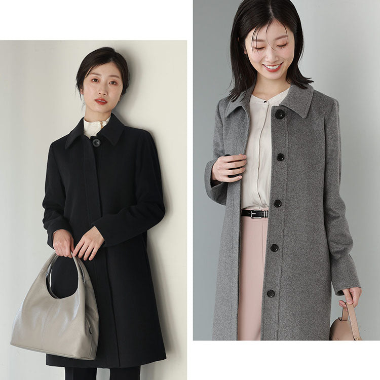 Filomo Cashmere Blend Wool Sten Collar Coat