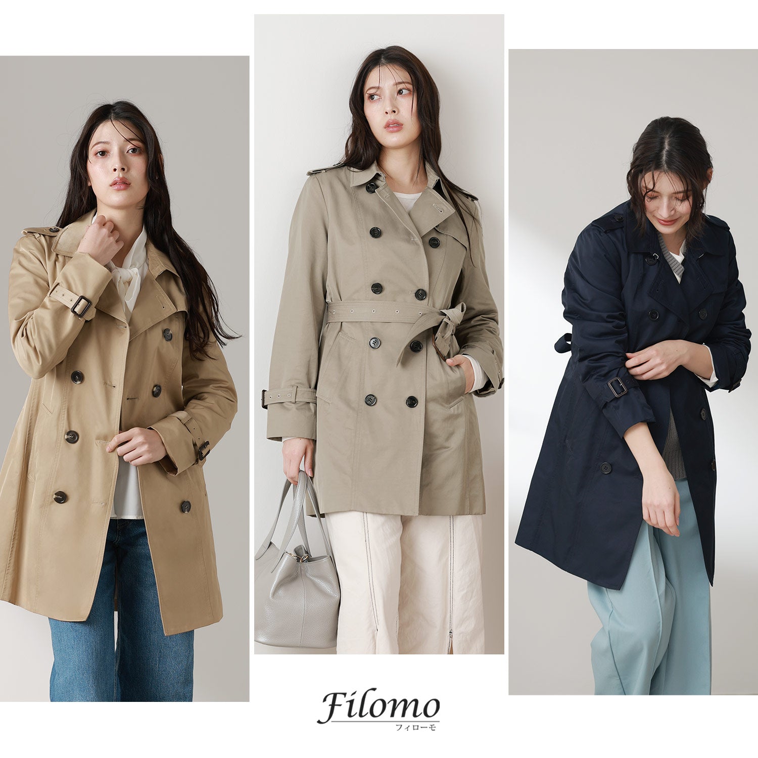 フィローモ Filomo トレンチコート （ベージュ） ベージュ