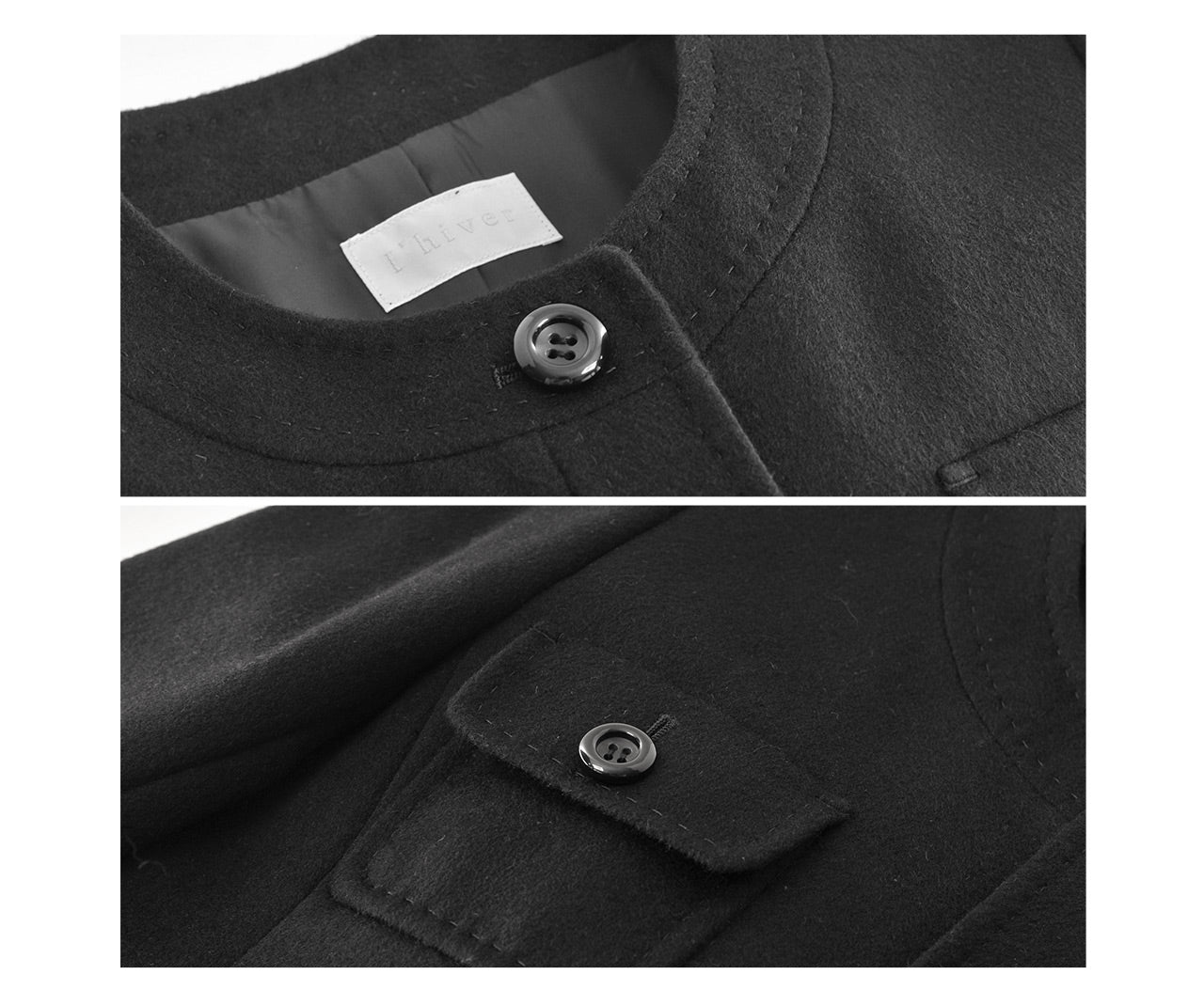 フィローモ Filomo [Filomo] カシミヤコート ノーカラー Aライン レディース （ブラック） ブラック
