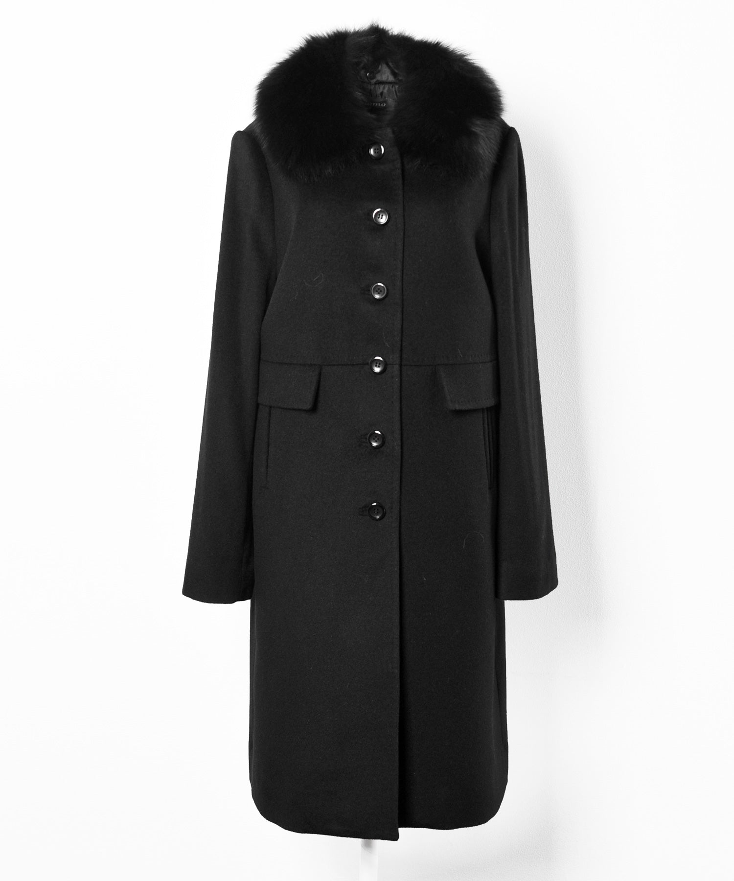 Filomo [Filomo] Women's Stehkragen Coat with Fur wool
