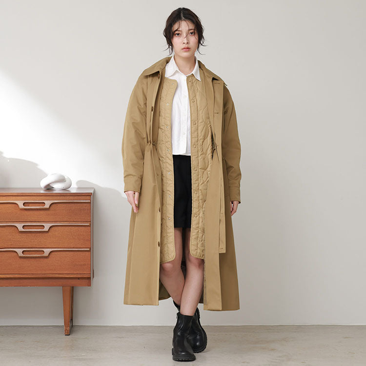 Filomo [Filomo] 3WAY Long Sten Color Coat with Quilted Liner