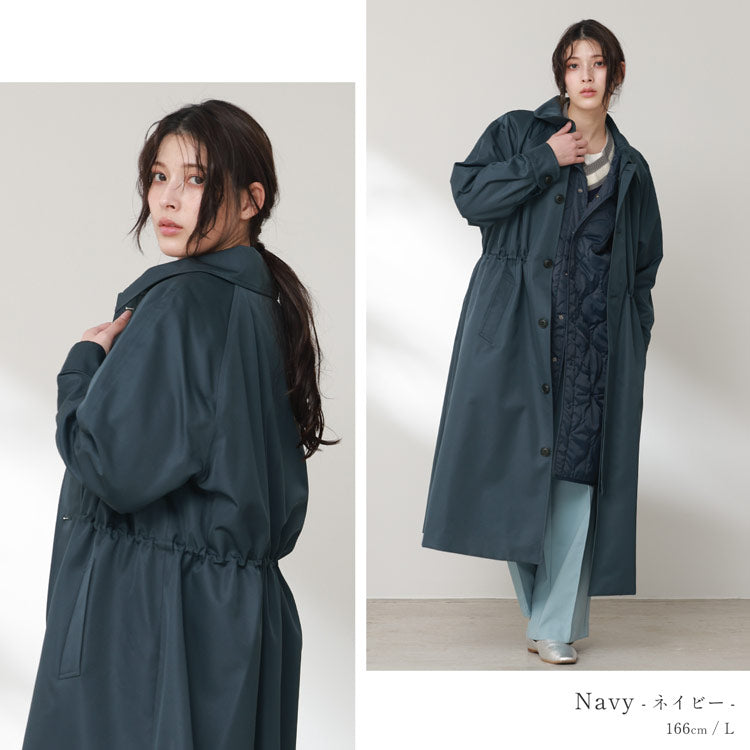 Filomo [Filomo] 3WAY Long Sten Color Coat with Quilted Liner