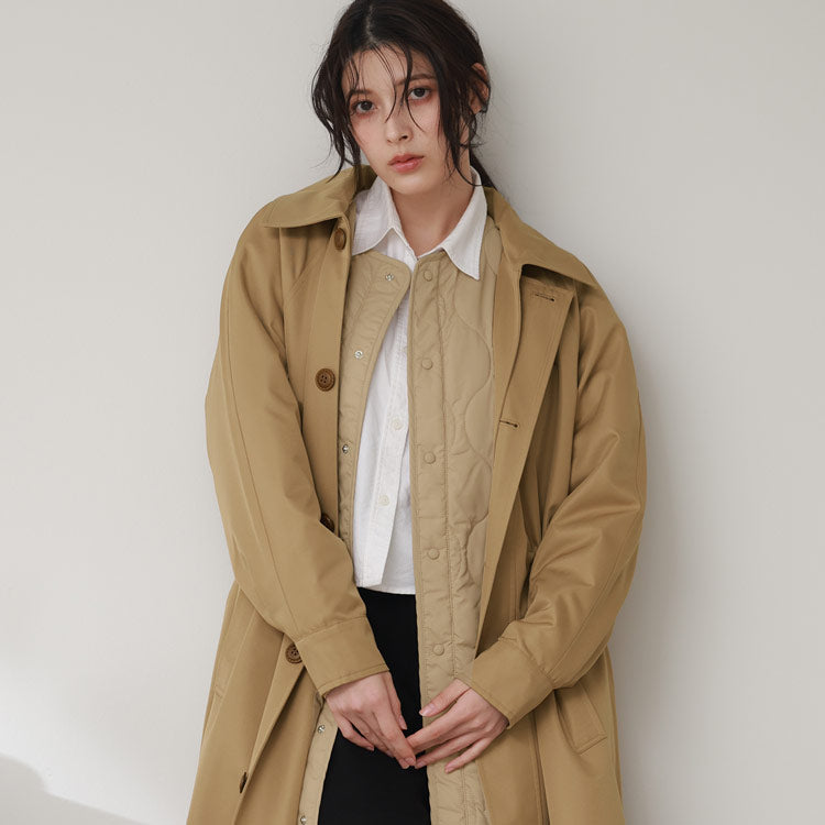 Filomo [Filomo] 3WAY Long Sten Color Coat with Quilted Liner