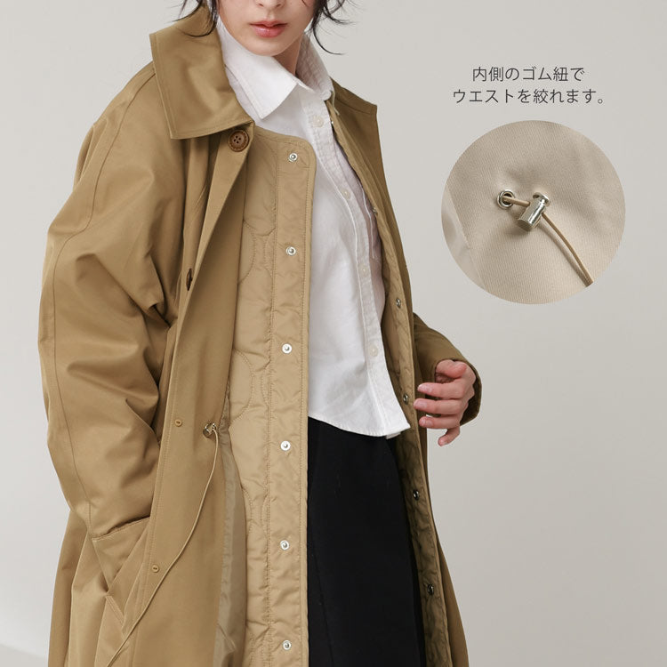 Filomo [Filomo] 3WAY Long Sten Color Coat with Quilted Liner