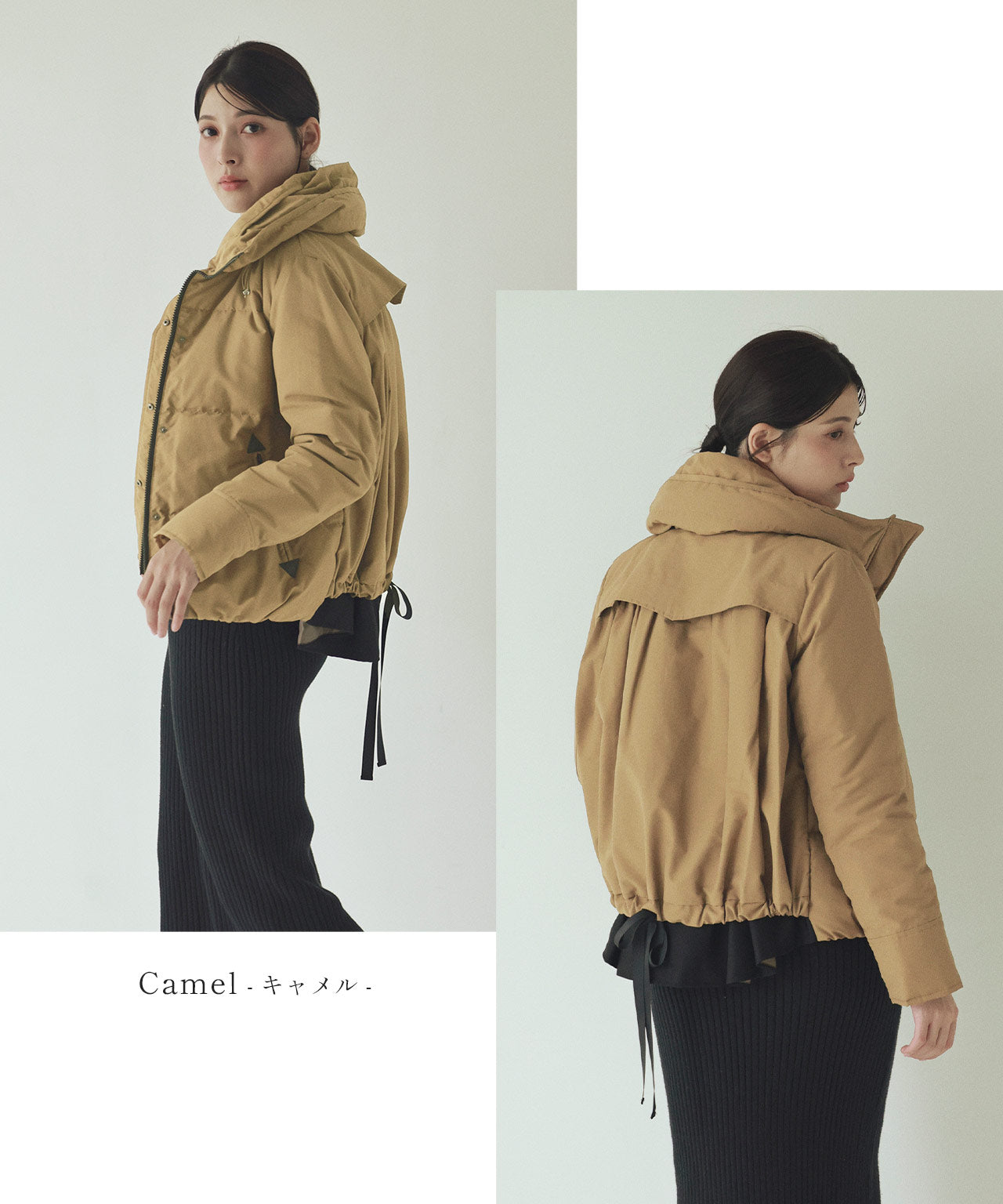 フィローモ Filomo [Filomo]ダウン80%バックフレアデザインダウンジャケット （カーキ） カーキ