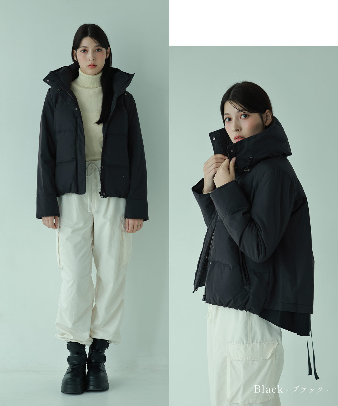 フィローモ Filomo [Filomo]ダウン80%バックフレアデザインダウンジャケット （カーキ） カーキ