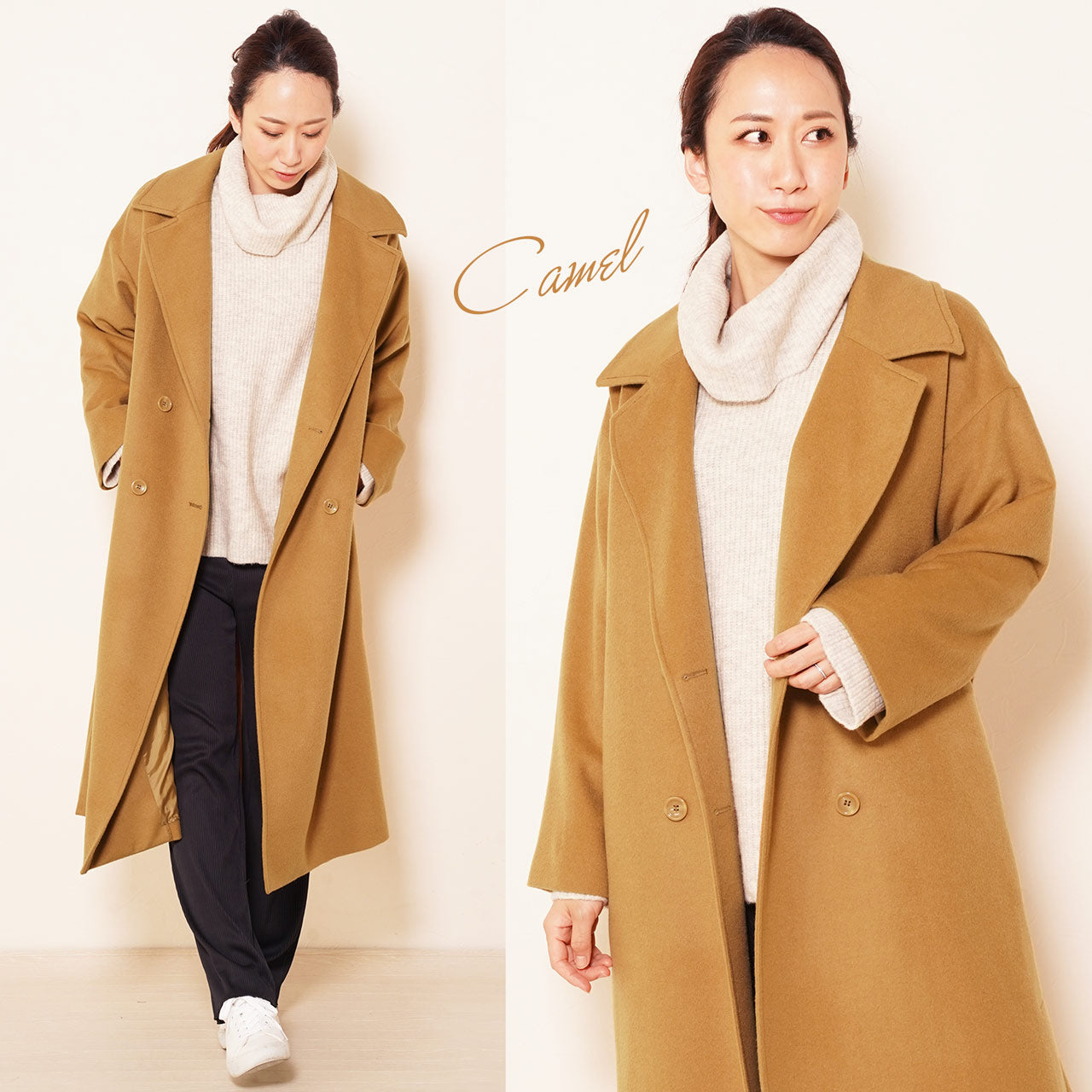 フィローモ Filomo [Filomo]カシミヤブレンドウールダブルチェスターコート （ブラウン） ブラウン