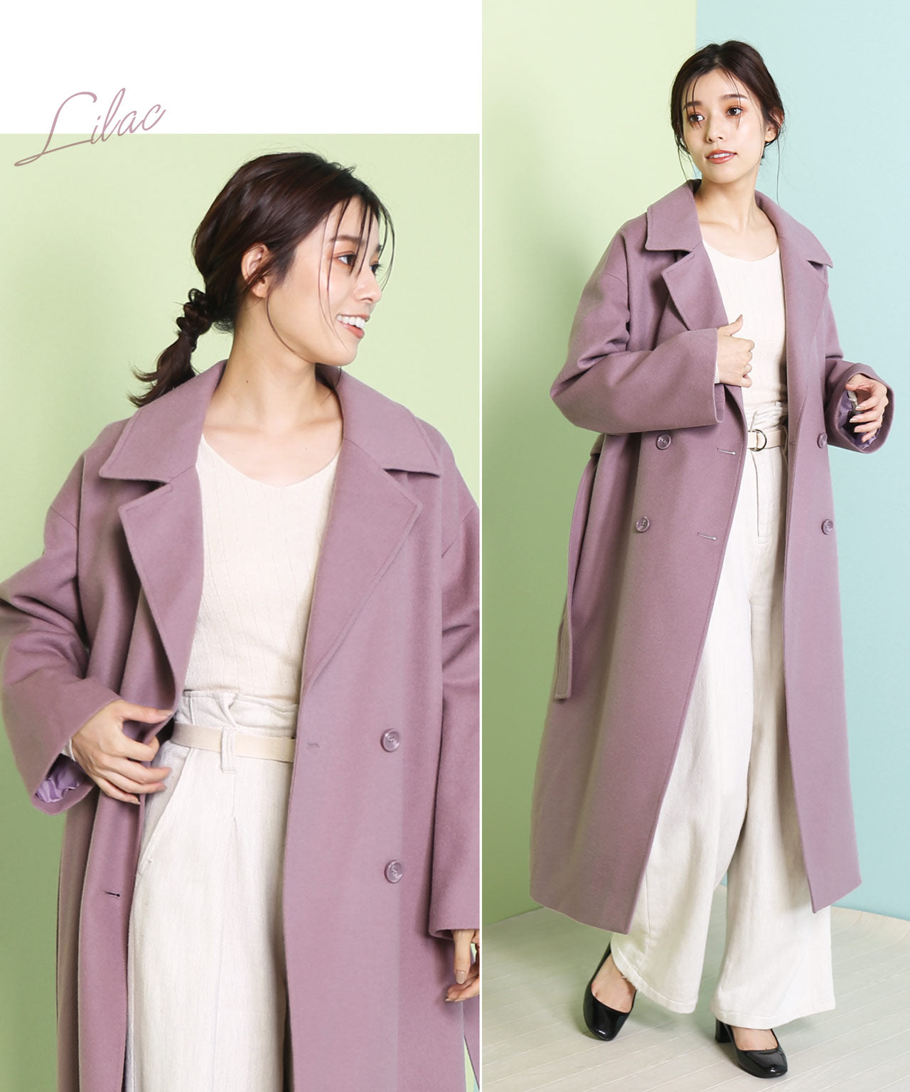 フィローモ Filomo [Filomo]カシミヤブレンドウールダブルチェスターコート （ブラウン） ブラウン