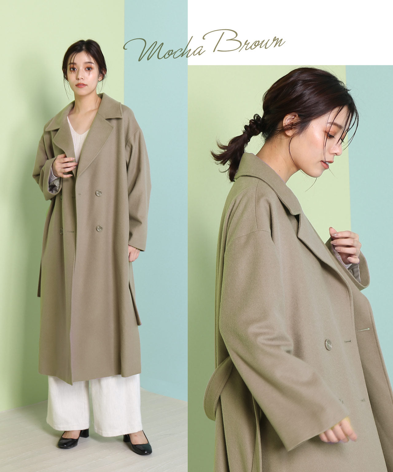 フィローモ Filomo [Filomo]カシミヤブレンドウールダブルチェスターコート （ブラウン） ブラウン