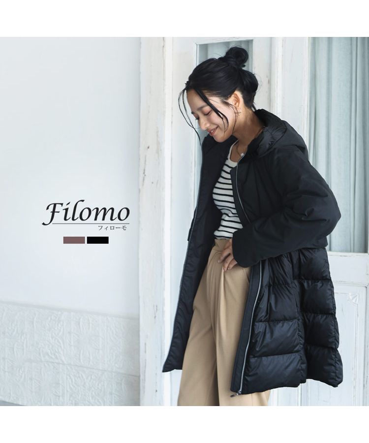フィローモ Filomo [Filomo]ダウンコートアウタージャケット フード付き