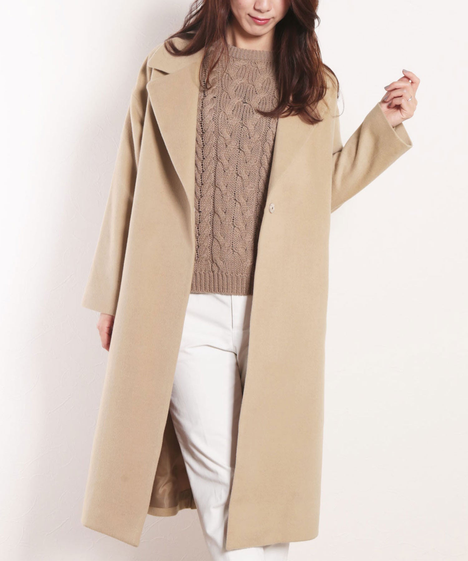 Filomo [Filomo] Cashmere Blend Wool Single Chester Coat