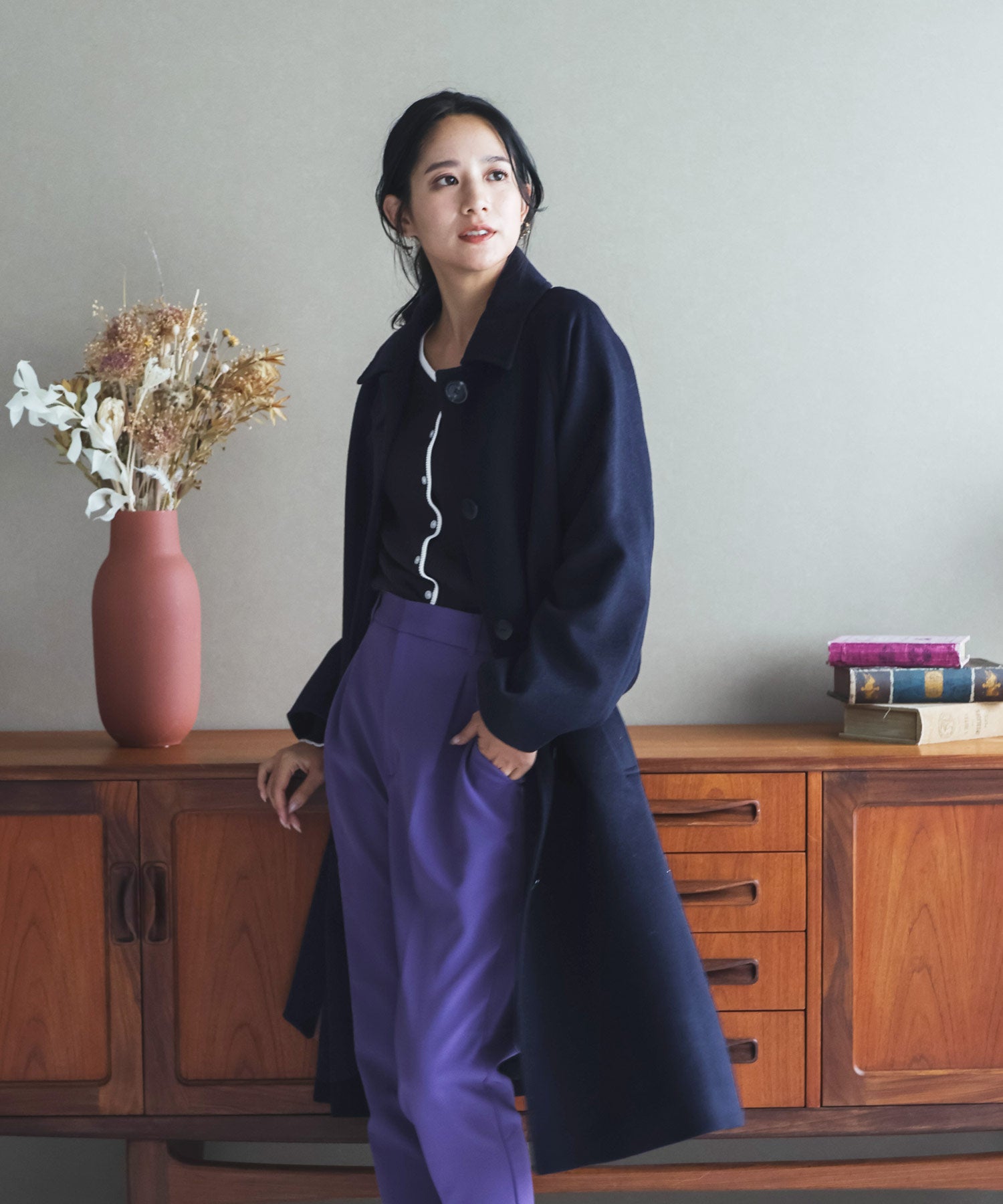 Filomo Cashmere Blend Wool Sten Collar Coat