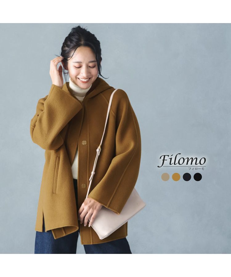 フィローモ Filomo [Filomo]フード付きフレアコート