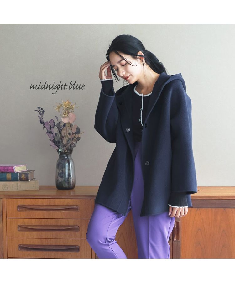 フィローモ Filomo [Filomo]フード付きフレアコート
