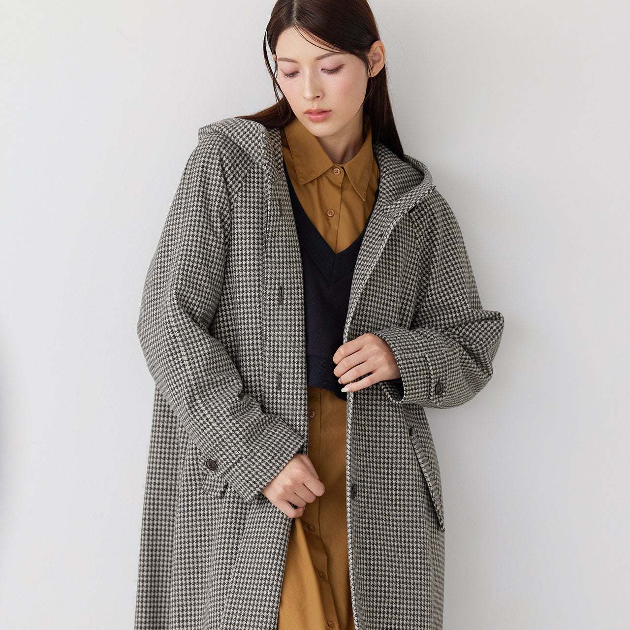 フィローモ Filomo [Filomo]フード付きロングコート洗える （チャコール） チャコール