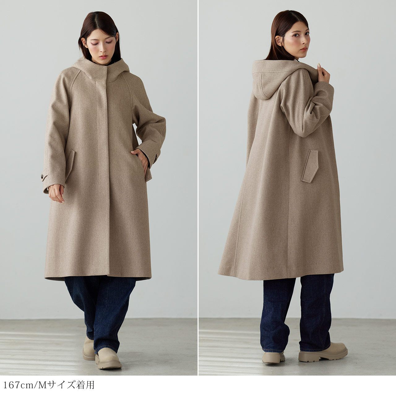 フィローモ Filomo [Filomo]フード付きロングコート洗える （チャコール） チャコール