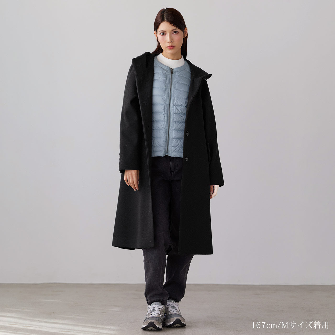 フィローモ Filomo [Filomo]フード付きロングコート洗える （チャコール） チャコール