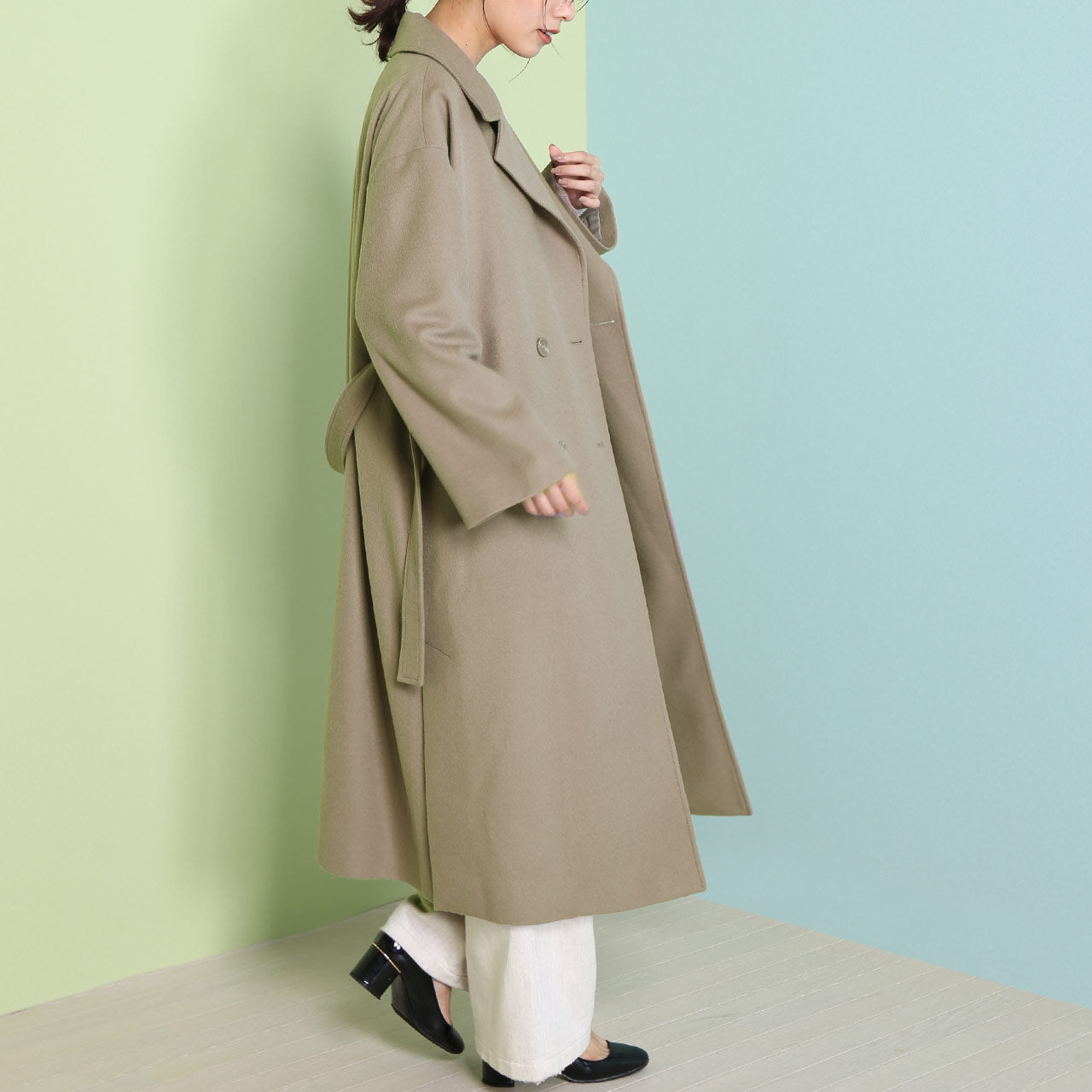 フィローモ Filomo [Filomo]カシミヤブレンドウールダブルチェスターコート （モカブラウン） モカブラウン