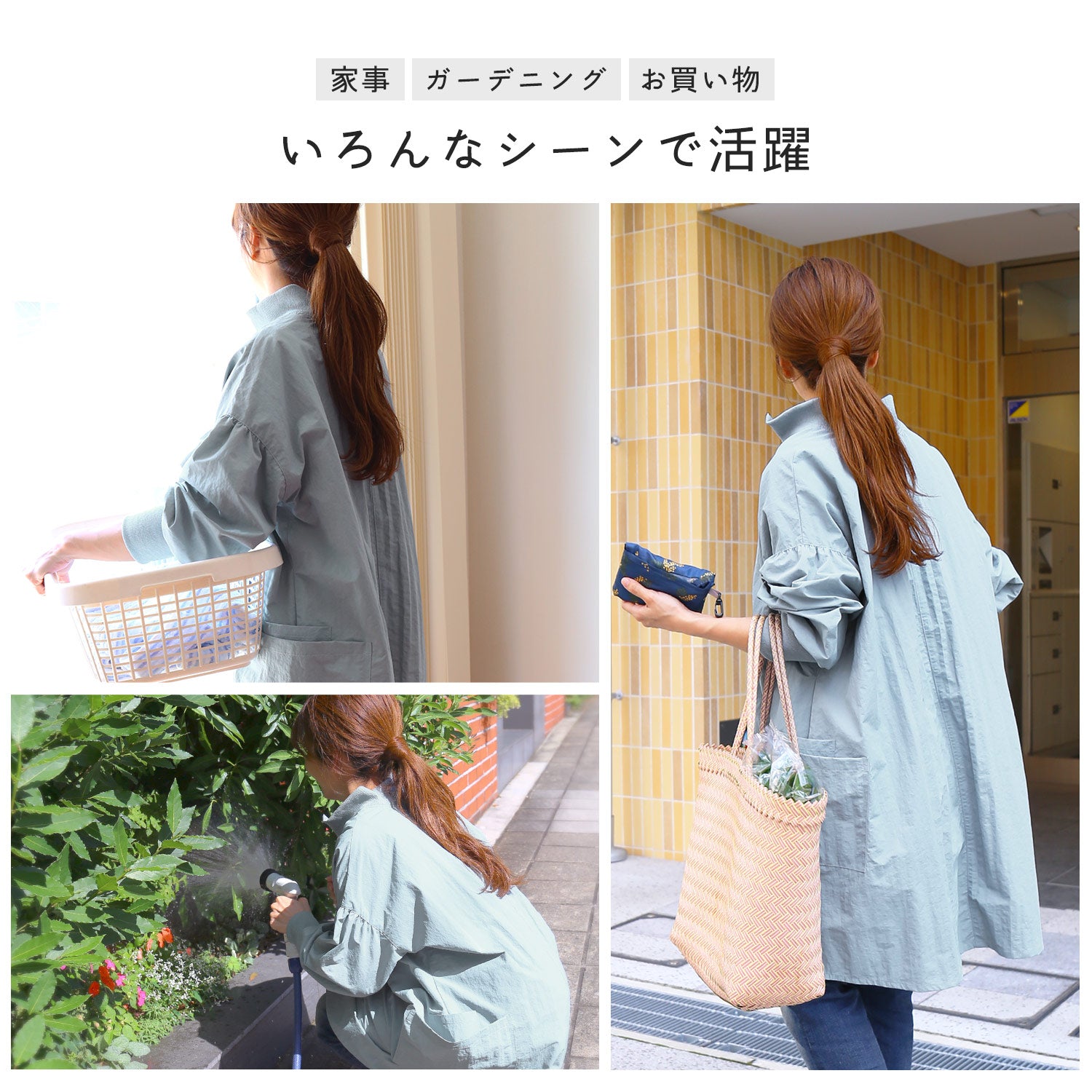 フィローモ Filomo [Filomo] 割烹着  かっぽう着 エプロン （ベージュ） ベージュ
