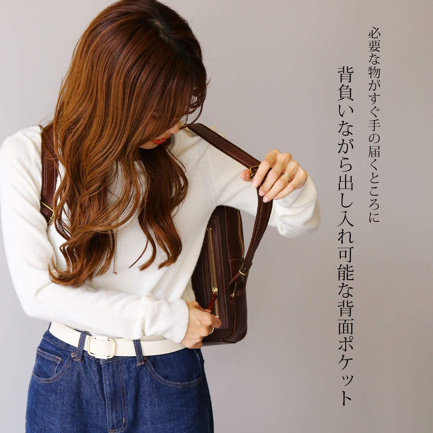 アレンヌ HALEINE [HALEINE]牛革レザーリュック （ブラック） ブラック