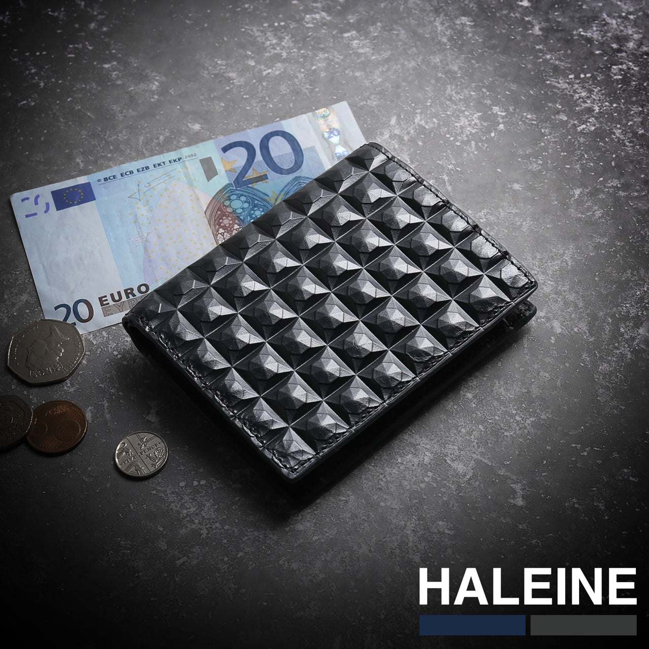 アレンヌ HALEINE [HALEINE] 3Dデザイン2つ折り財布 （シルバーグレー） シルバーグレー