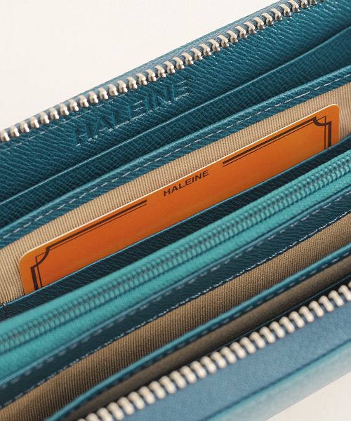 アレンヌ HALEINE [HALEINE] 本革フランスレザー ラウンドファスナー 長財布 レディース メンズ