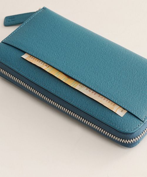 アレンヌ HALEINE [HALEINE] 本革フランスレザー ラウンドファスナー 長財布 レディース メンズ
