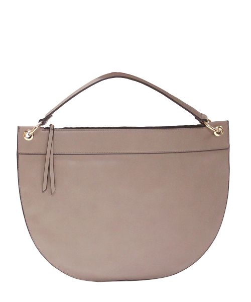 ミアボルサ Mia Borsa フェイクレザーワンショルダーバッグ,ベージュ