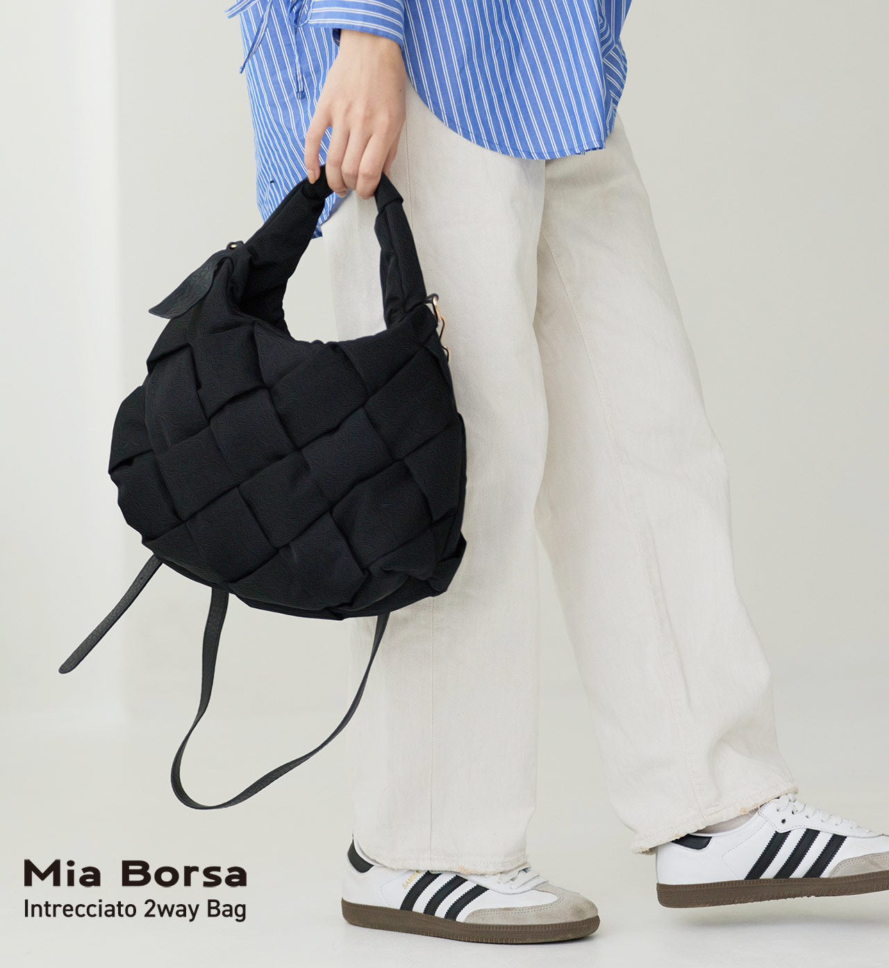 ミアボルサ Mia Borsa [Mia Borsa]ナイロン ハンドバッグ 軽量 （ブラック） ブラック