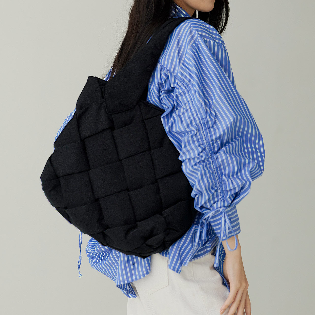ミアボルサ Mia Borsa [Mia Borsa]ナイロンメッシュ ハンドバッグ （ブラック） ブラック